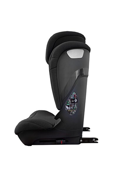 APPEKIDS Scaun auto Appekids, I-SIZE, 100 -150 cm, Q-Fix - Black