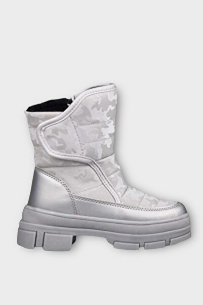 Liger 31-35 Модель Срібного Кольору Камуфляжні Дитячі Черевики - На Застібці