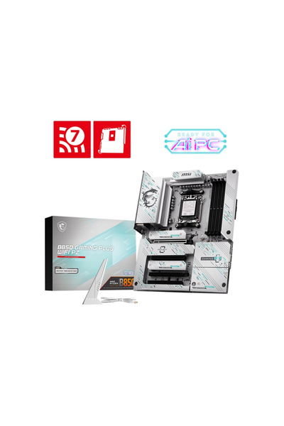 MSI B850 GAMING PLUS WIFI PZ DDR5 AM5 8200(OC)Mhz ATX Gaming (Oyuncu) Anakart