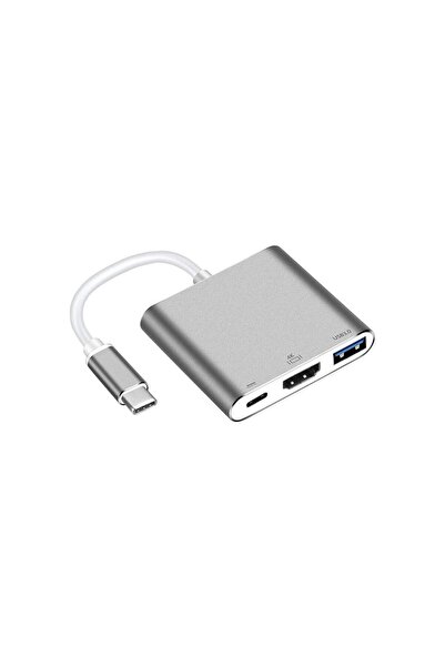 Genel Markalar 3 In 1 To Hdmi Usb 3.0 Çevirici Dönüştürücü Adaptör-4k