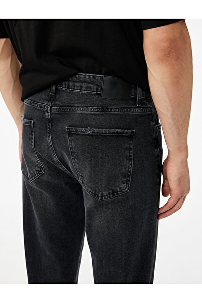 Koton Pamuklu Normal Bel Tapered Fit Jean Pantolon
