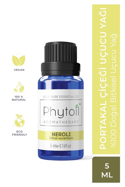 phytoil Organik Portakal Çiçeği Uçucu Yağı – Neroli %100 Saf ve Doğal Bitkisel Uçucu Yağ 5 ml
