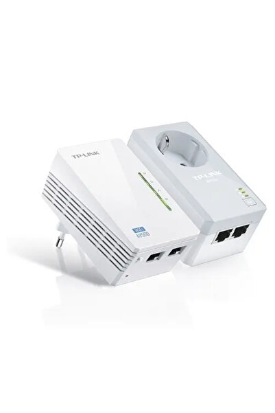 TP-LINK TL-WPA4226KIT AV500 300 Mbps Kablosuz 2 LAN Portlu 300 Metre Mesafeli Priz Girişli Powerline