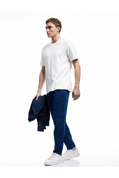 Koton Παντελόνι με λεπτομέρεια από βαμβακερή τσέπη με κορδόνια στη μέση