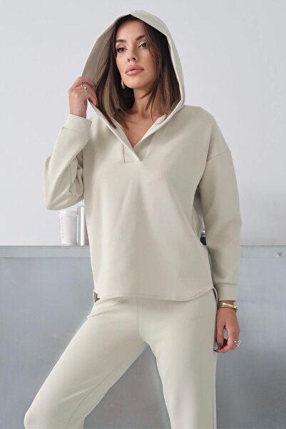 modavingo Women's Beige Dive Suit with Trousers and Pants