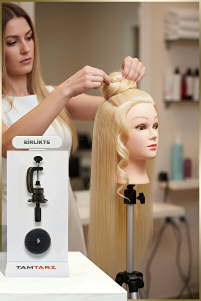 TAM TARZ Manechin de antrenament pentru coafura / Platin