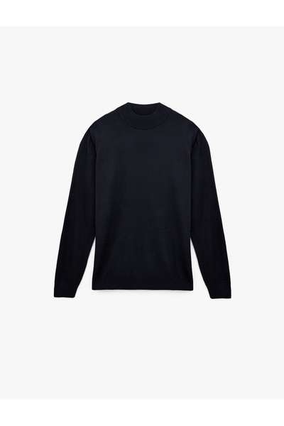 Koton Μακρυμάνικο πουλόβερ με κανονική εφαρμογή με γιακά Basic Knitwear