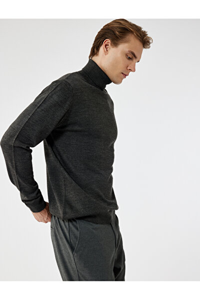 Koton Μακρυμάνικο Basic Πλεκτό Πουλόβερ με ζιβάγκο