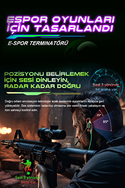 ZOİNCO DENG BEAST Gaming Kulak İçi Kulaklık – Çift Mikrofonlu, Gürültü Önleyici, Esports Oyun Kulaklığı