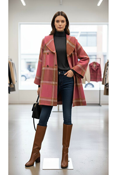 SARE ERKMEN Coat 50% Wool Blend Std Size 38-46 Cashmere-Boucle Fabric