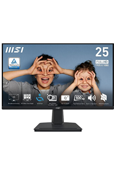 MSI Pro MP251 24.5″ 1920x1080 1ms 100Hz IPS Anti-Glare Full HD Monitör