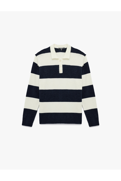 Koton Πουλόβερ με μακρυμάνικο γιακά πόλο με κανονική εφαρμογή