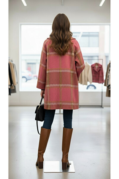 SARE ERKMEN Coat 50% Wool Blend Std Size 38-46 Cashmere-Boucle Fabric