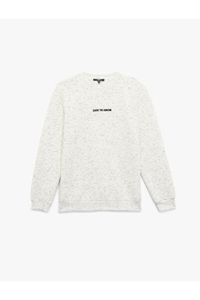 Koton Hanorac cu mânecă lungă brodat cu guler rotund