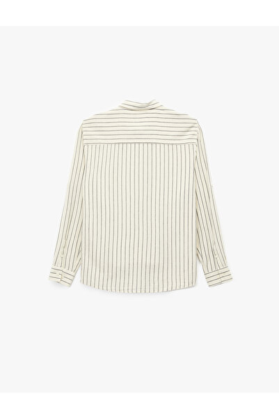 Koton Regular Fit Pamuklu Klasik Yaka Uzun Kollu Gömlek