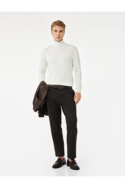 Koton Viscose Blend Long Sleeve Turtleneck Basic Knit Sweater