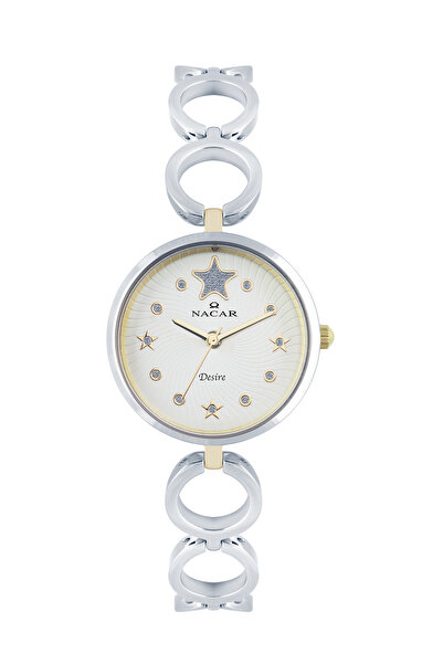 Nacar ساعة يد نسائية فضية NC10- 3931034 -CSM