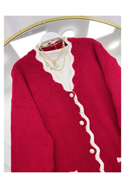 YEDİLALE Embroidery Patterned Knitwear Cardigan