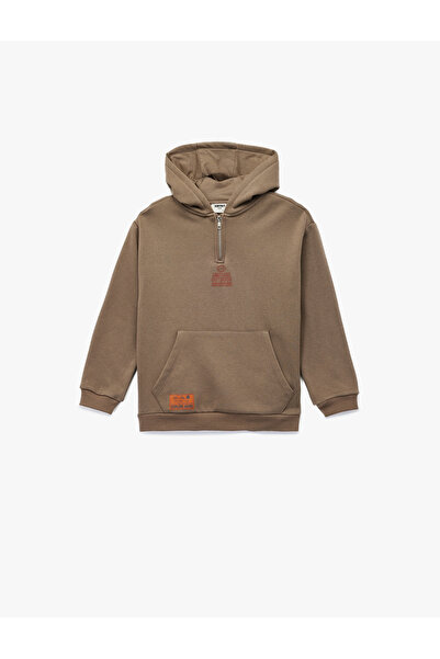 Koton Дългоръкава суитшърт с качулка и цип