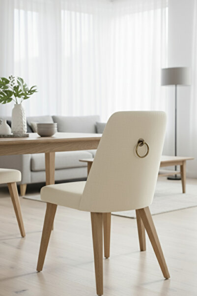 MegaVitrin 5 Pcs Ring Pendulum Handle Set - Top Screw Chair Back and Furniture Handle - 60 mm Antique Yellow