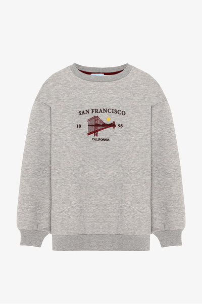 Quzu Каліфорнійська вишита оверсайз-футболка Grimelanj