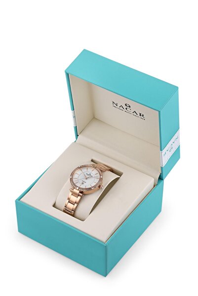 Nacar SAFİR CAM ROSE GOLD KADIN KOL SAATİ NC34-39B662-RSMS