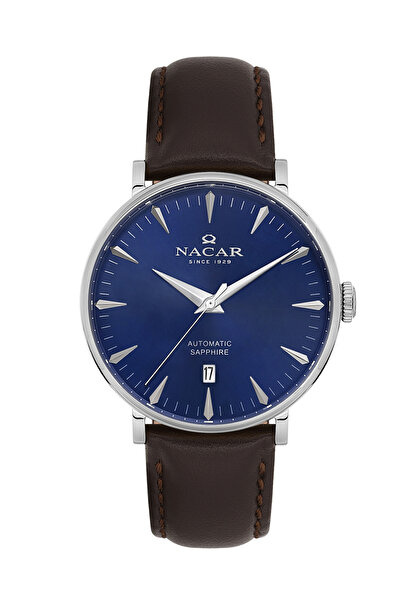 Nacar Sapphire Glass Classic Brown Men's Wristwatch Nc34-29B640-All2