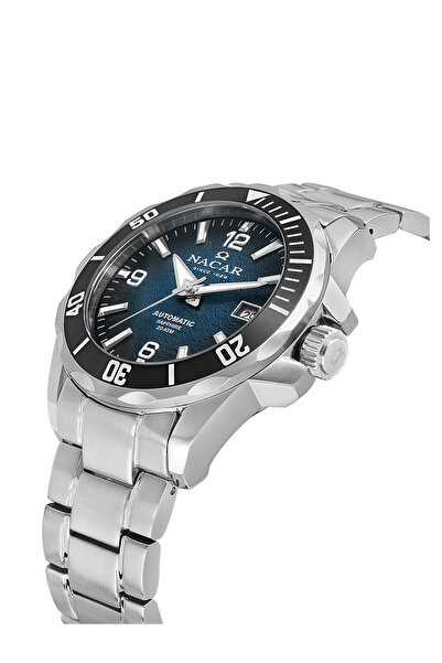 Nacar Sapphire Glass Sports Silver Men's Wristwatch Nc36- 291738 -Alm