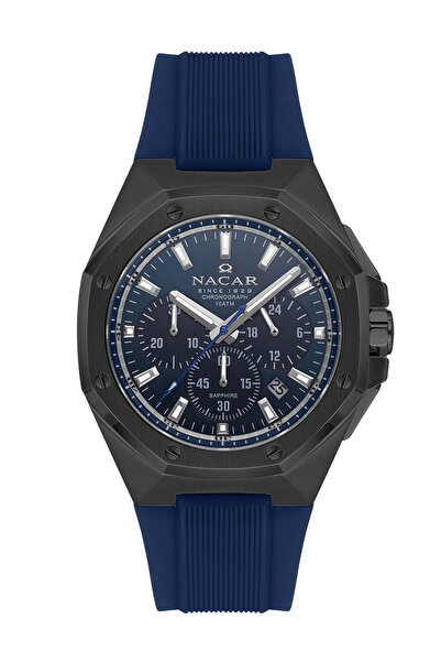 Nacar Sapphire Glass Sport Blue Men's Wristwatch Nc08- 29430495 -Bls3
