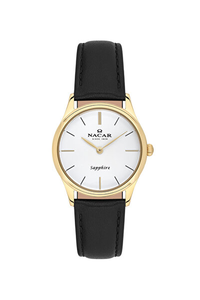 Nacar Sapphire Glass Classic Black Women's Wristwatch Nc21- 397228 -Dwl1