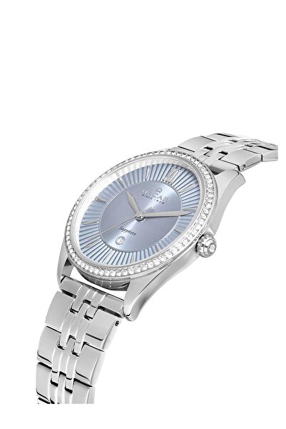Nacar Sapphire Glass Silver Women's Wristwatch Nc34-39B677-Alms