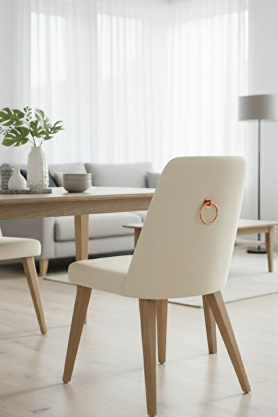 MegaVitrin Ring Pendulum Handle - Copper Chair Back and Furniture Handle - Top Screw - 60 mm Diameter