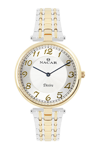 Nacar KLASİK GÜMÜŞ - ALTIN ERKEK KOL SAATİ NC10-2921039-CSM