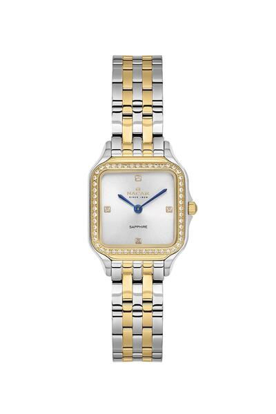 Nacar Sapphire Glass Silver - Gold Women's Wristwatch Nc33- 398508 -Cwms