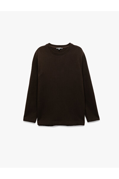 Koton Long Sleeve Cotton Crew Neck Basic Sweatshirt