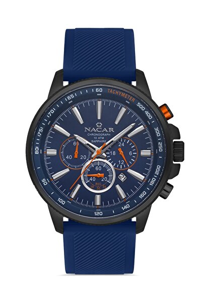 Nacar Sapphire Glass Sport Blue Men's Wristwatch Nc34- 290748 -Bls3