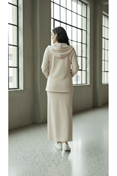 SARE ERKMEN Scuba Fabric Skirted Tracksuit Set