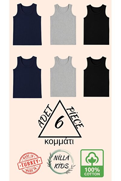 Onurel Boys' 6-Piece 100% Cotton Undershirt and Boxer Set