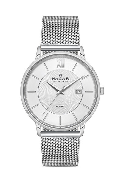 Nacar Classic Silver Men's Watch Nc35-290038-Awm