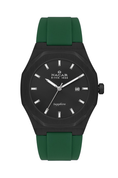 Nacar SAFİR CAM YEŞİL ERKEK KOL SAATİ NC40-292131-BBS6
