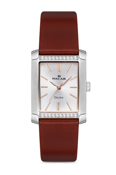 Nacar ساعة يد نسائية كلاسيكية باللون البني NC10- 3931041 -ASRL2