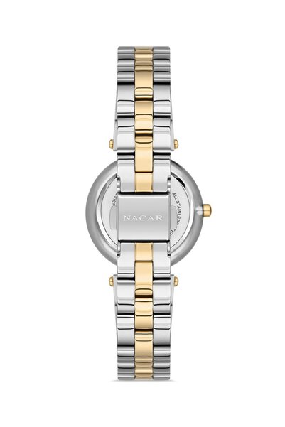Nacar Sapphire Glass Silver - Gold Women's Wristwatch Nc34-39C714-Csms