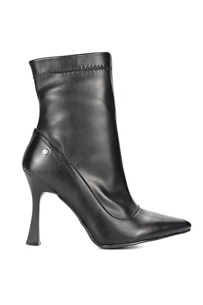 Gökhan Talay Mojito Siyah Cilt Esnek Yumuşak Kaymaz Taban (10cm) Streç Bot