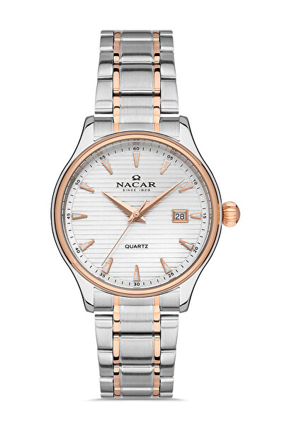 Nacar Classic Silver - Rose Women's Wristwatch Nc35- 390045 -Ewm