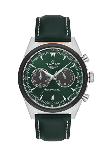 Nacar SAFİR CAM SPOR YEŞİL ERKEK KOL SAATİ NC38-299021-ANL6