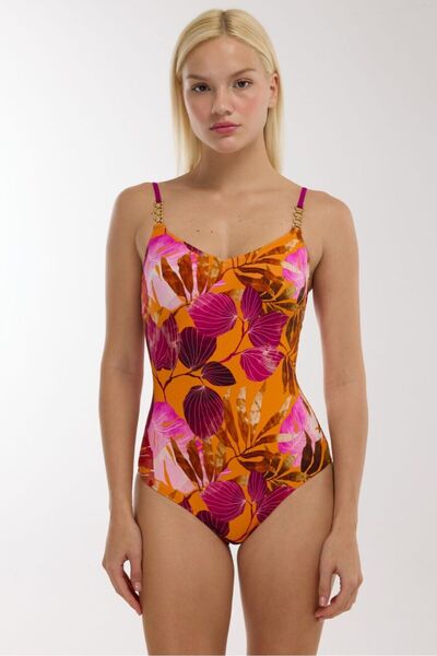 AYYILDIZ 4300 Pink Orange Recovery Swimsuit