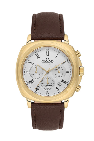 Nacar SAFİR CAM SPOR KAHVERENGİ ERKEK KOL SAATİ NC40-290498-DWL2