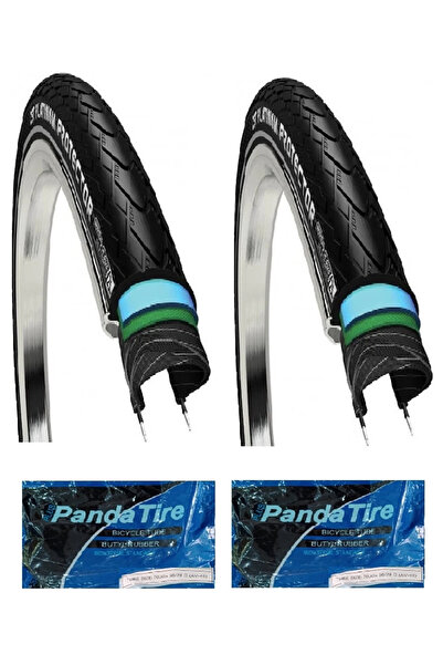 CST 28 Jant 700x35C 3mm ZIRHLI Platinum Protector Bisiklet Dış Lastiği X 2 Adet+Panda İç Lastik Seti