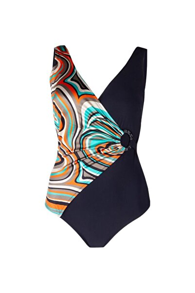 AYYILDIZ 4306 Green Patterned Recovery Swimsuit