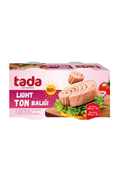 Tada Light/Hafif Ton Balığı 160 gram 2 li Paket - Doğal Lezzet